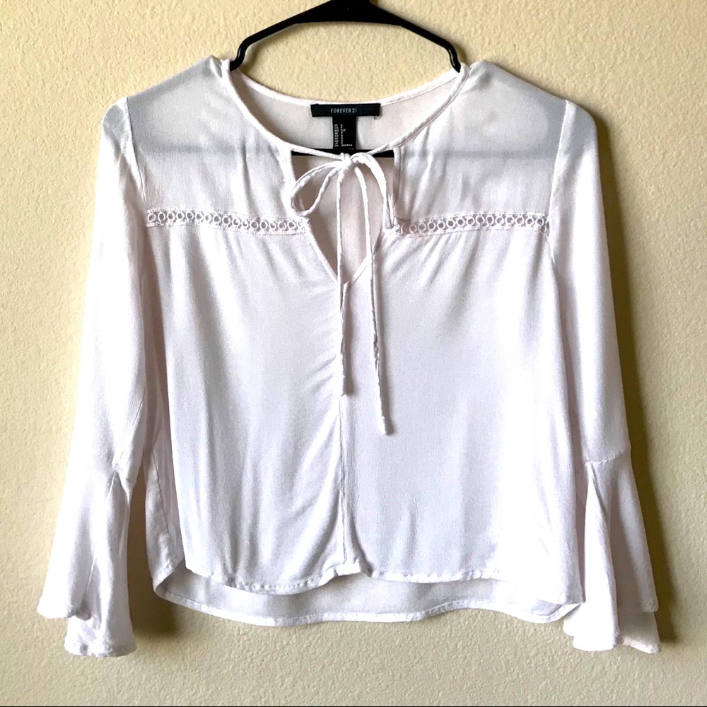 Forever 21 Tie Crop Top